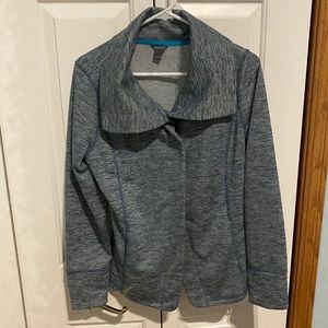 Blue Eddie Bauer heather athletic jacket